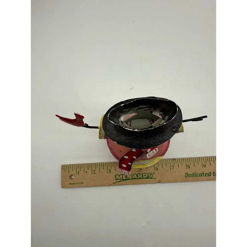 Decorative metal snowman